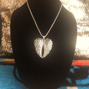 Silver Angel Wings necklace